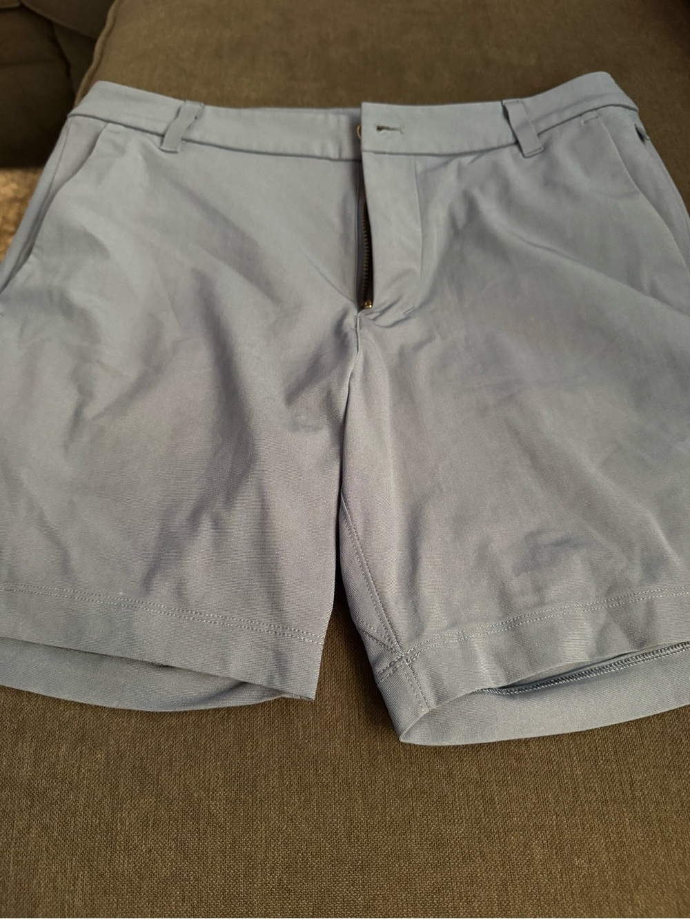 lululemon athletica Light Blue Men’s Flat-Front Shorts